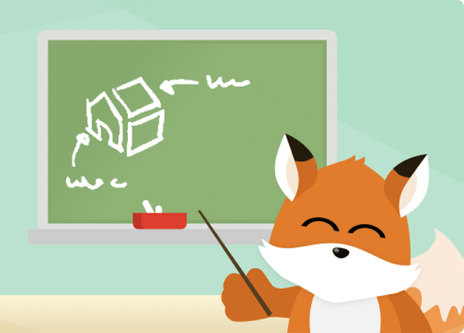 Floxie mascot teaching about Floorplanner®极速赛车168体彩开奖官网开奖free accounts for schools